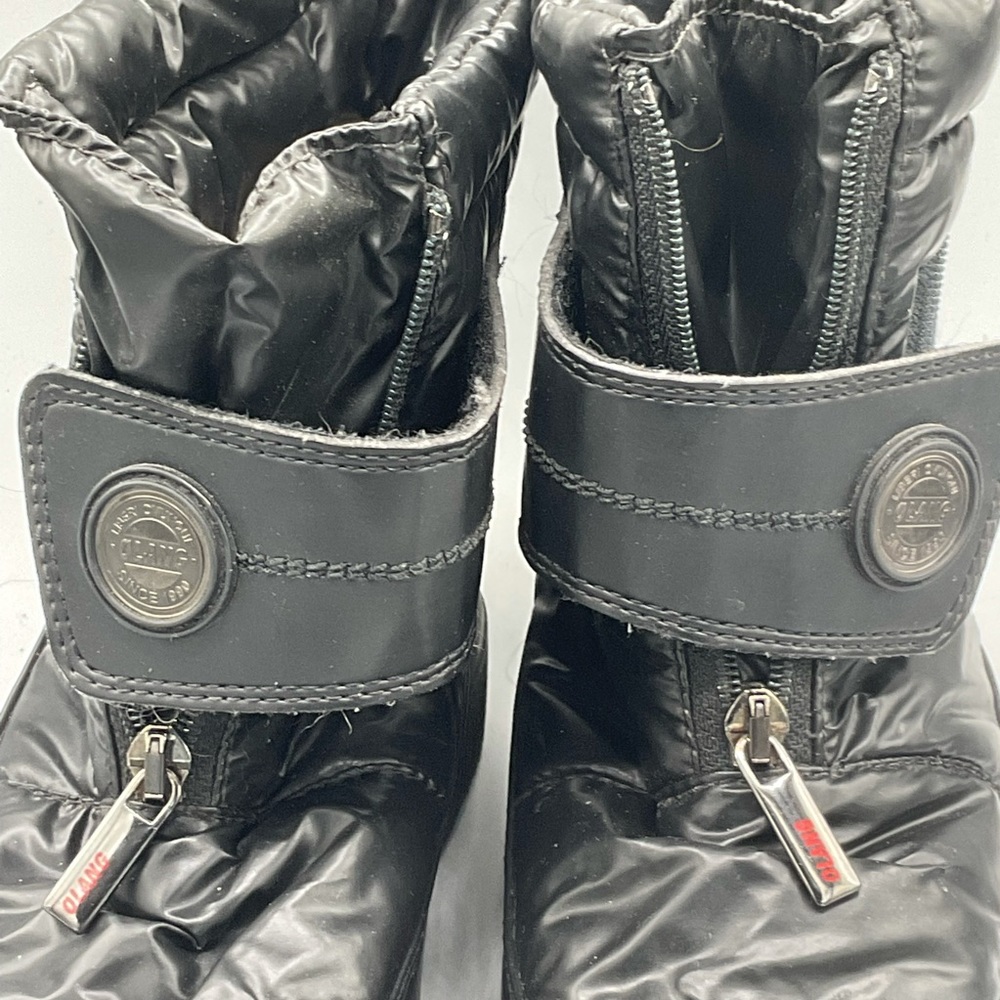 “OLANG” WITH INTEGRATED ICE GRIPS  Black Winter Ankle Boot. - Picture 10 of 15